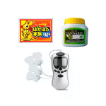 Electroestimulador 4 parches + Gel cannabis + Parche calor