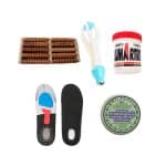 Masajeador madera manos y pies + Masajeador dedos + 2 Pomadas + Plantilla