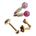 kit de maderoterapia facial + ice globos descongestionantes.