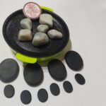 Piedras de basalto y jades rustica+ Crema wira + Calentador eléctrico