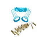 Set banda masajeadora de silicona y madera