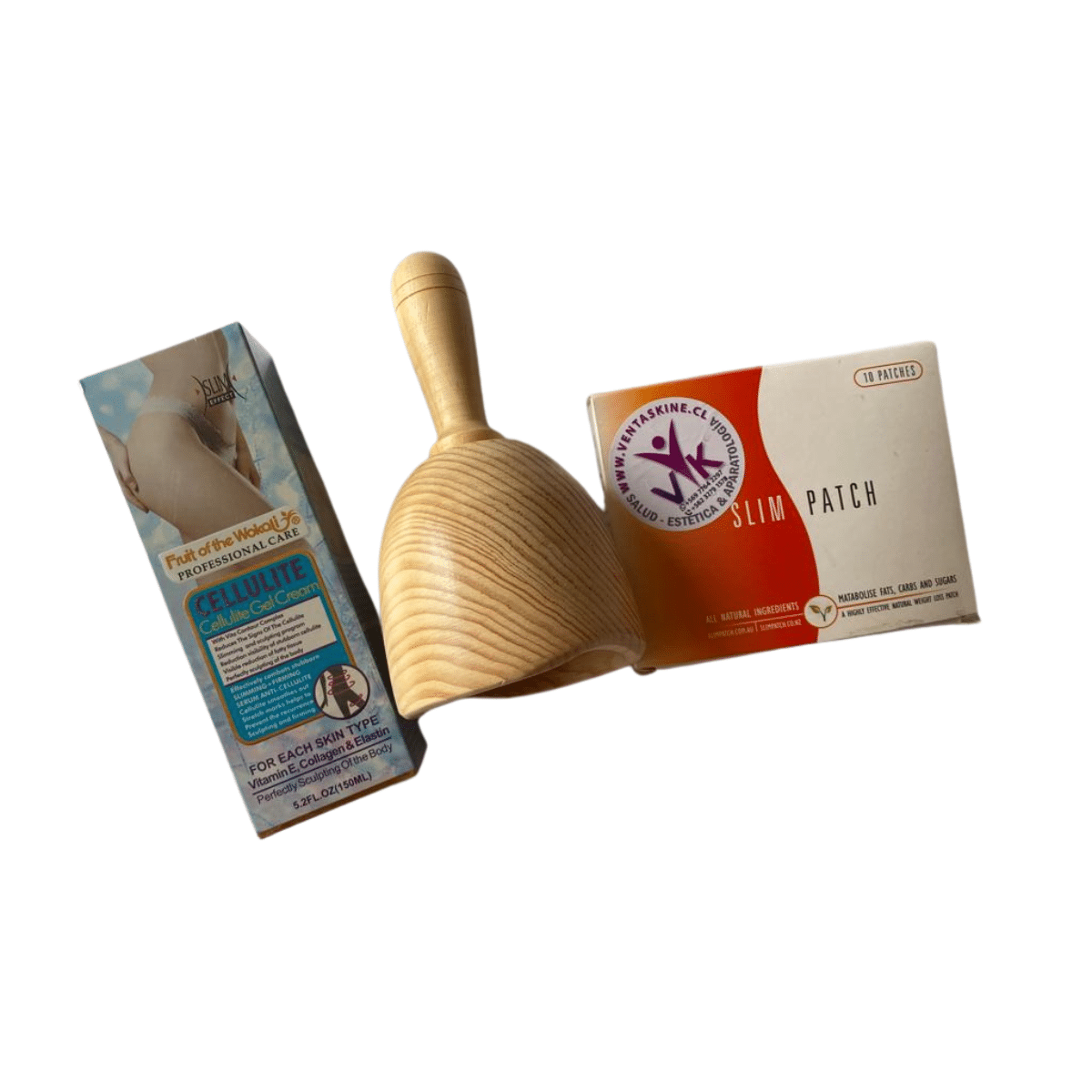 ventas-de-madera-31.png Pack gel anticelulitis + Copa sueca + Parche 10 unidades - Imagen 1